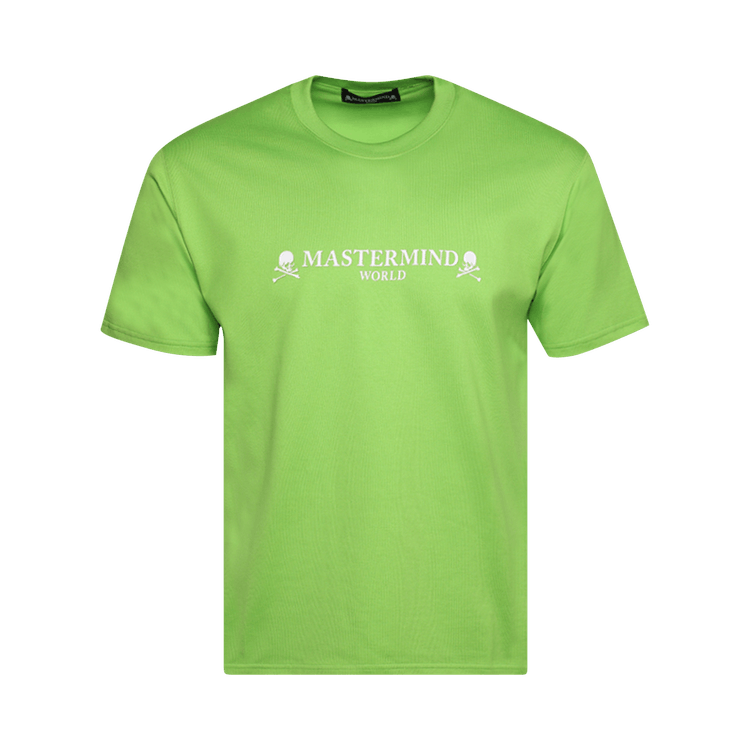 Mastermind World Logo And Skull Tee "Lime Green"