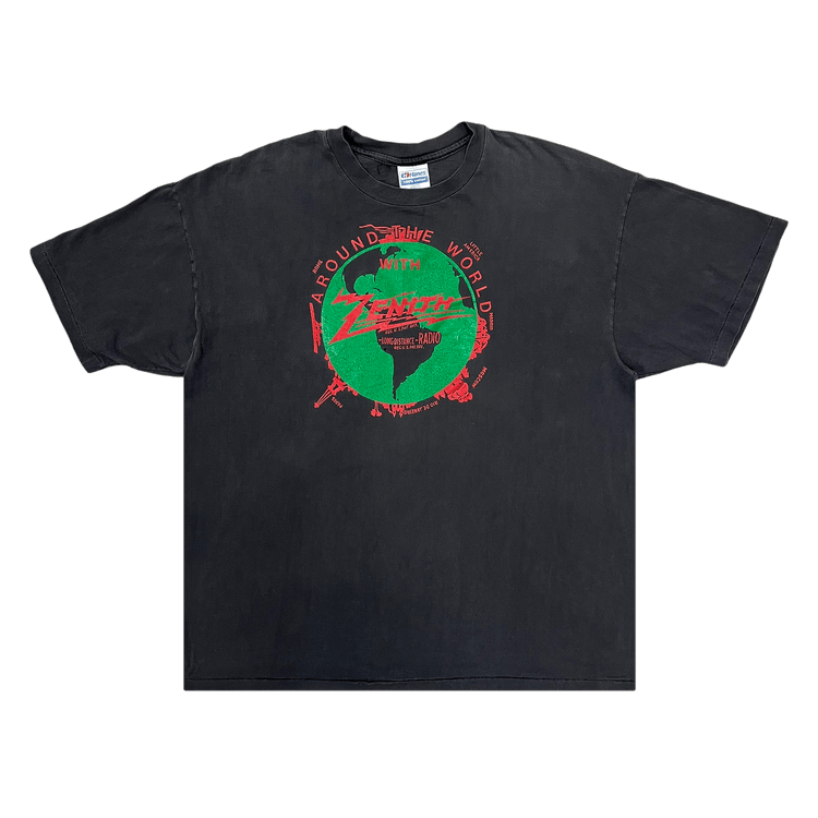 Vintage Around The World With Zenith Tee "Black"