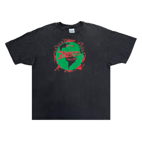 Vintage Around The World With Zenith Tee "Black"