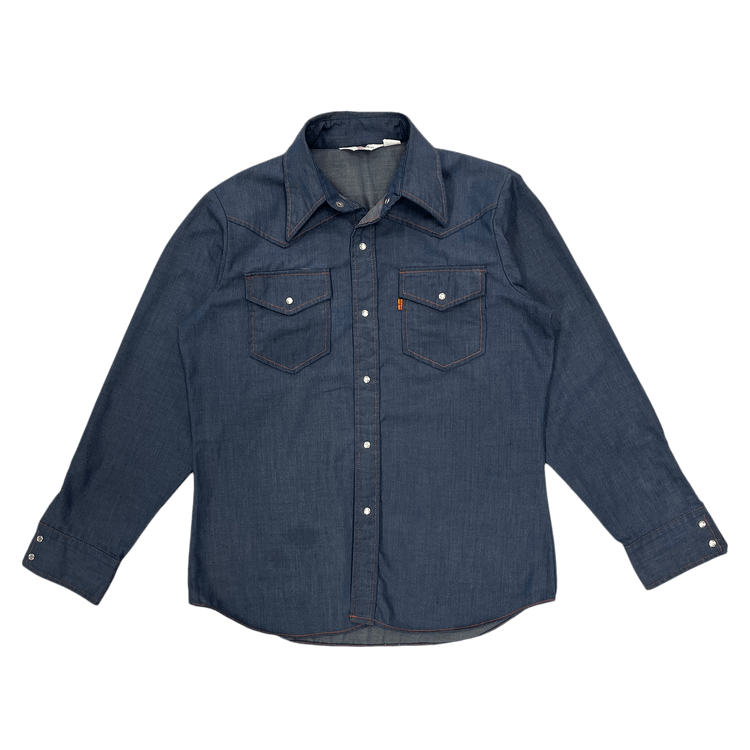 Vintage Levi's Orange Tab Snap Button-Up 'Blue'