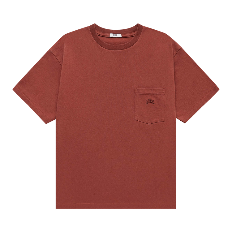 Bode Pocket Tee "Brown"