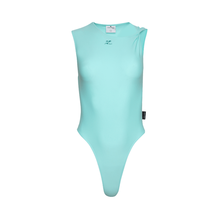 Courrèges Twist Bodysuit "Turquoise"
