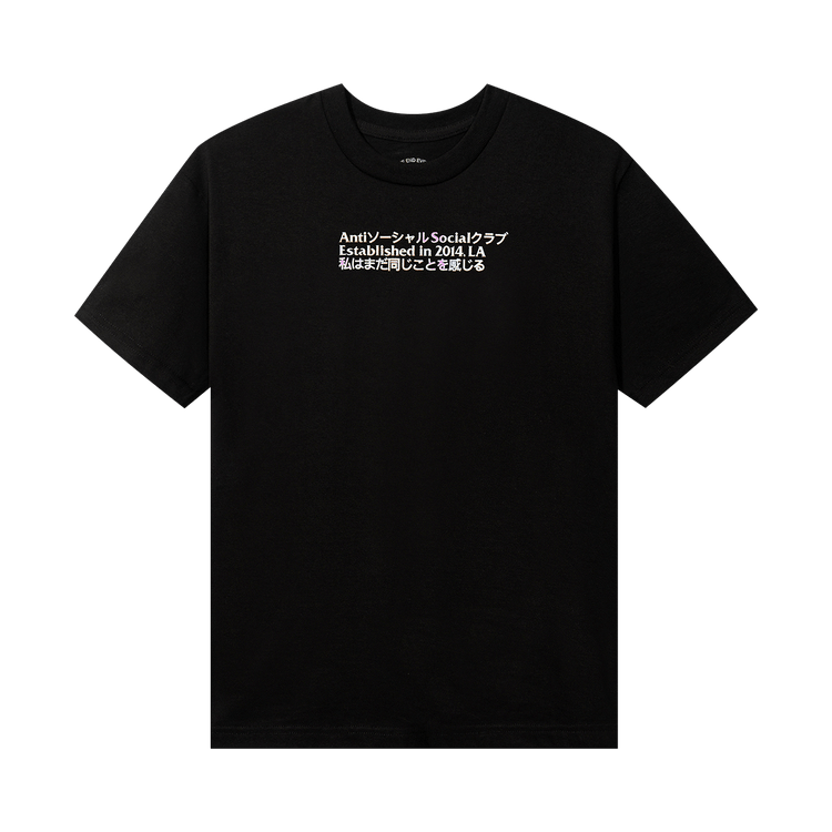 Anti Social Social Club Temporary Memory Pink Tee "Black"