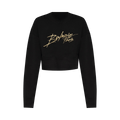 Balmain Logo Printed Cropped Sweatshirt "Black/Gold"