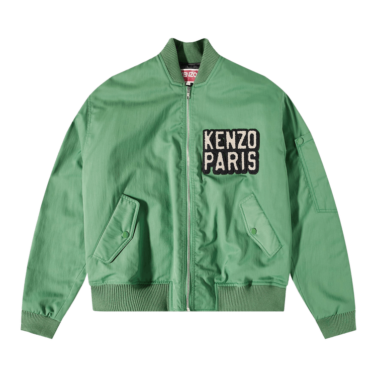 Kenzo Elephant Bomber Jacket "Grass Green"
