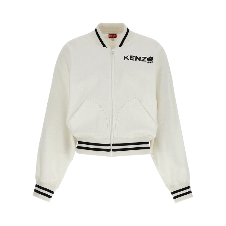 Kenzo Boke Flower 2.0 Zip-Up Sweatshirt "Off White"
