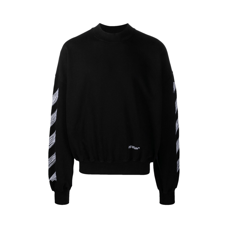 Off-White Scribble Diag Boxy Crewneck "Black/White"