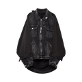 Maison Mihara Yasuhiro Back Covered Denim Jacket "Black"