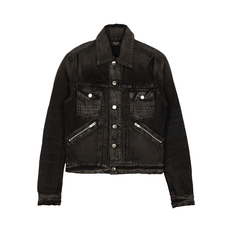 Amiri Core Double Slanted Trucker Jacket "Black"