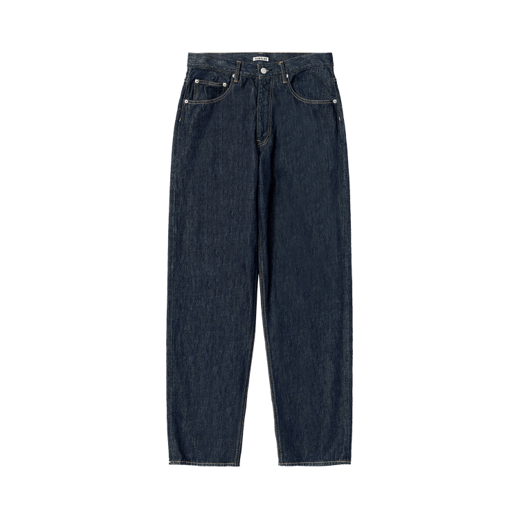 Auralee Hard Twist Denim Wide Pants "Indigo"
