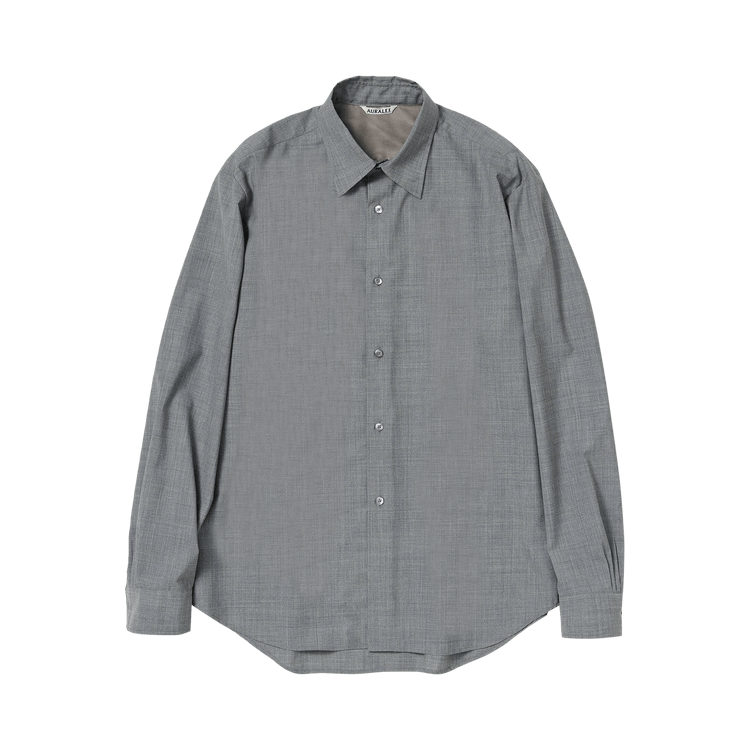 Auralee Super Fine Tropical Wool Shirt "Top Grey"