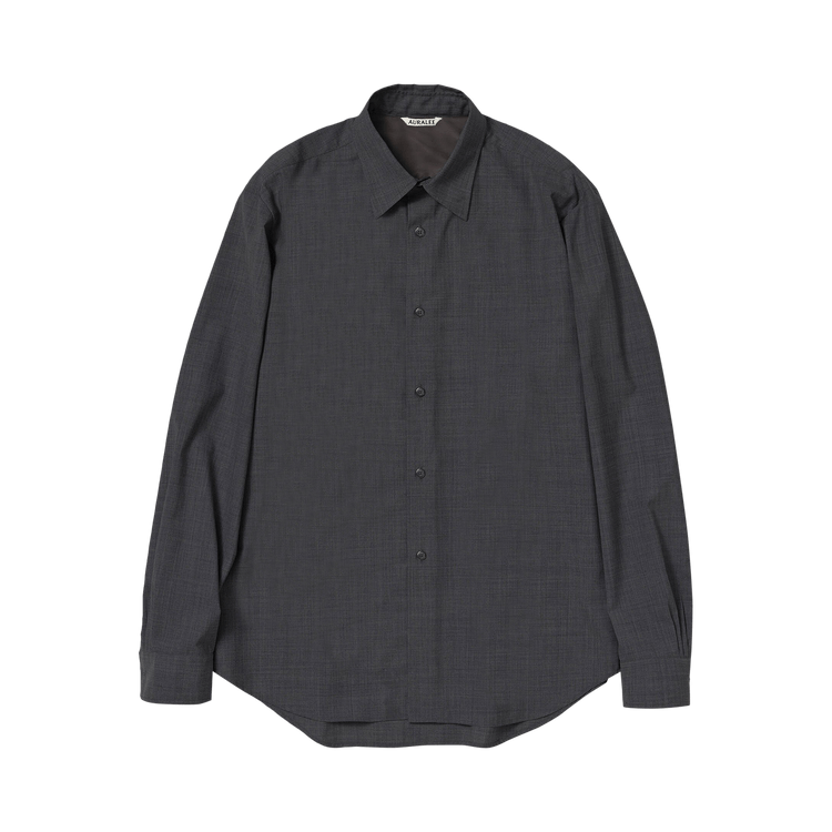 Auralee Super Fine Tropical Wool Shirt "Top Charcoal"