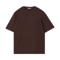 Auralee Mesh Dyed Tee "Dark Brown"