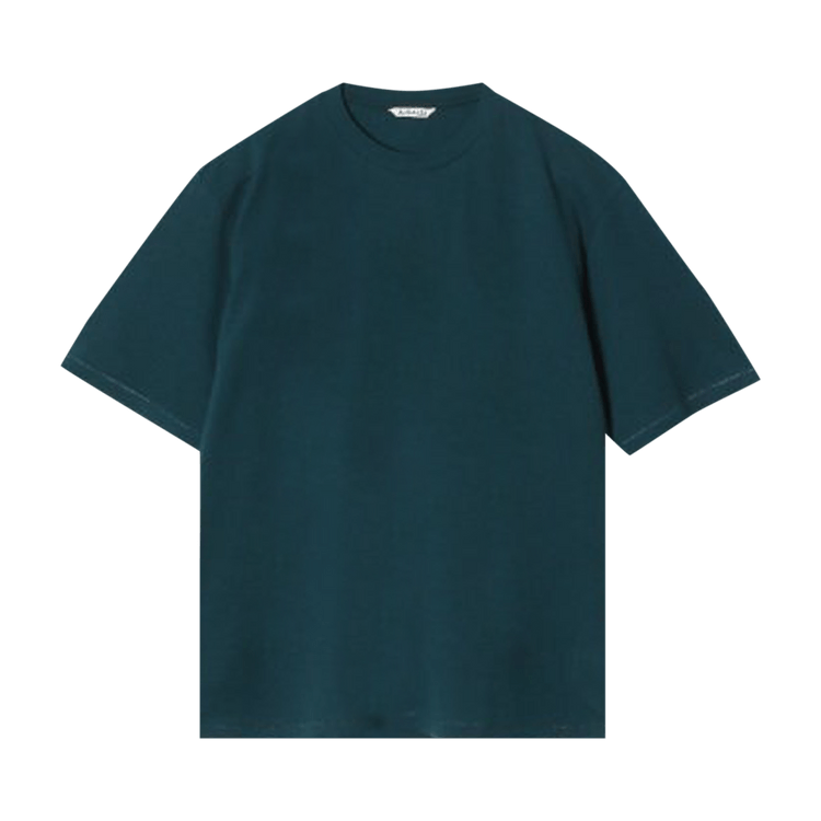 Auralee Mesh Dyed Tee "Dark Green"