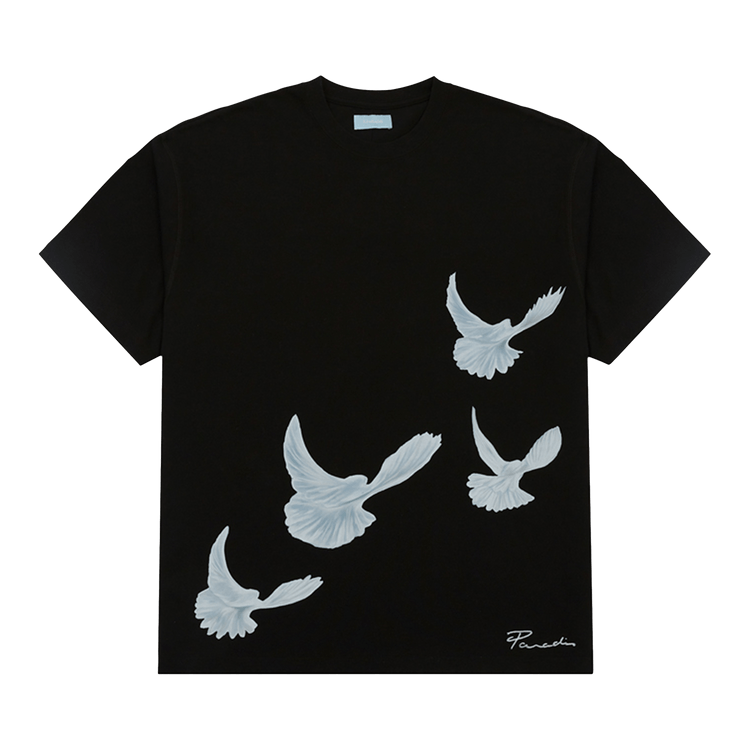 3.PARADIS Singing Doves T-Shirt "Black"