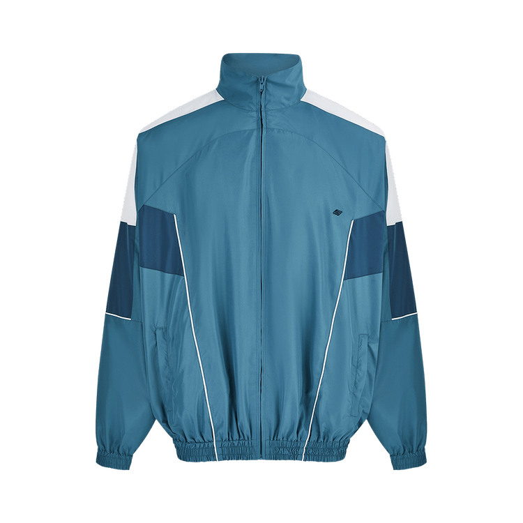 Martine Rose Oversized Panelled Track Jacket "Teal/White"