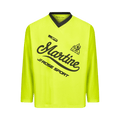 Martine Rose Long-Sleeve Twist Football Top "Fluorescent Yellow"