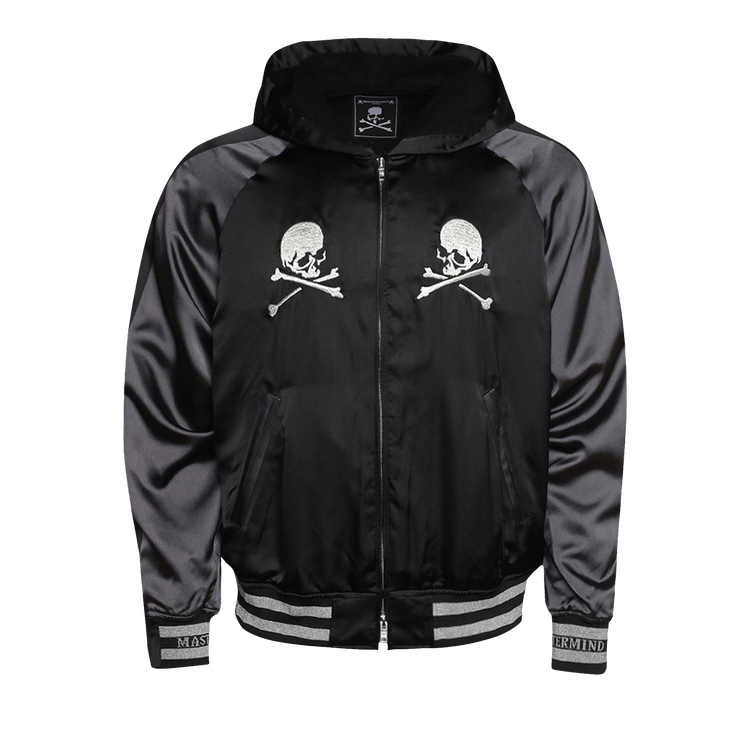 Mastermind World Hooded Bomber Jacket "Black/Charcoal"