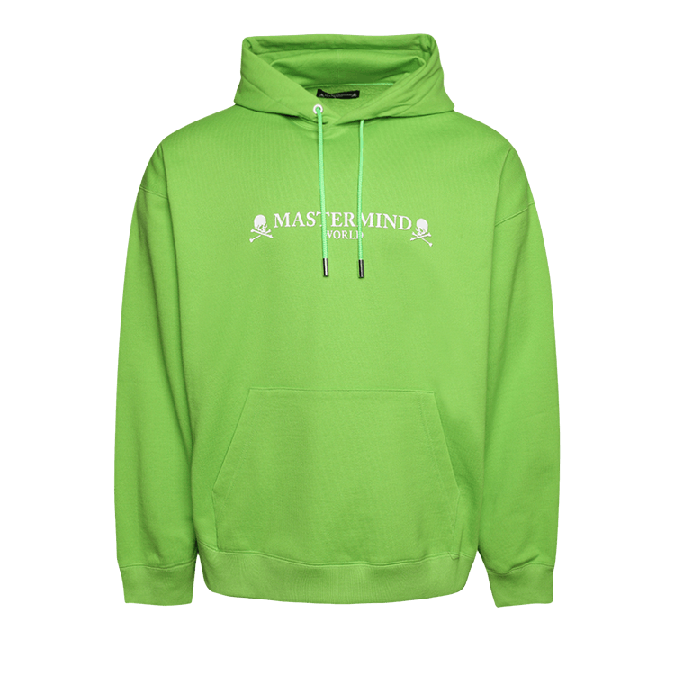 Mastermind World Logo And Skull Hoodie "Lime Green"