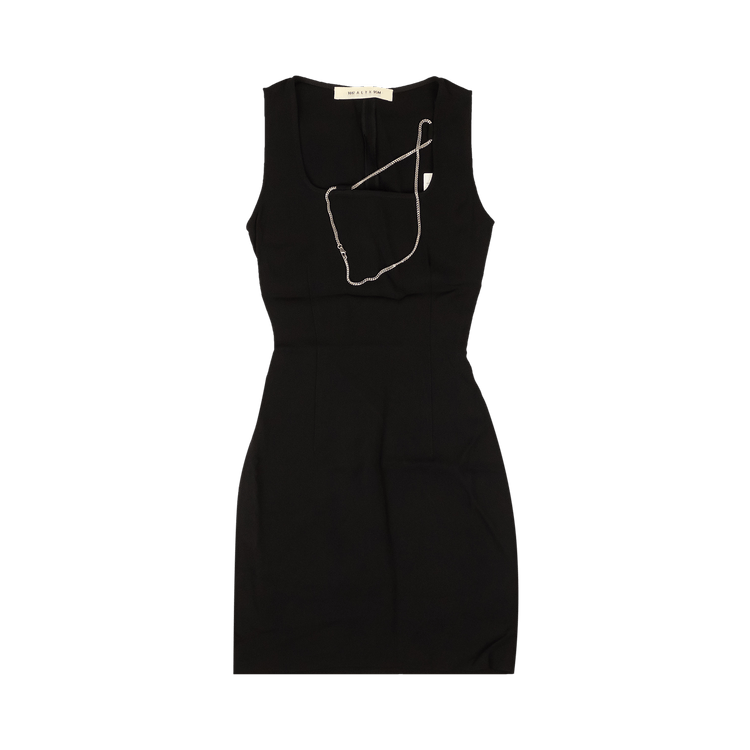 1017 ALYX 9SM Sleeveless Chain Collar Detail Mini Dress "Black"