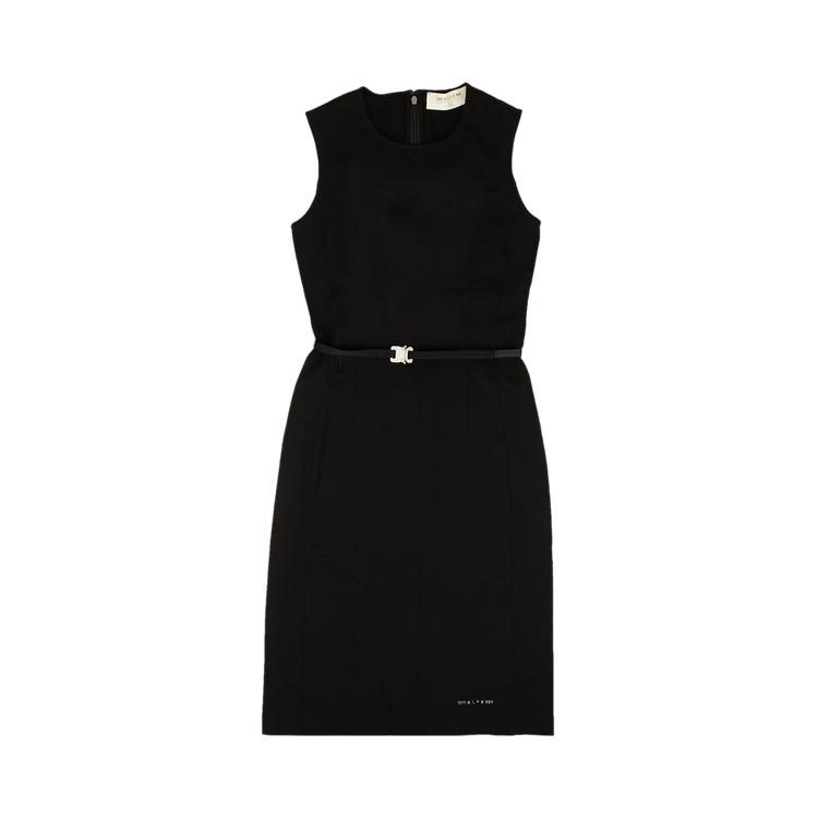1017 ALYX 9SM Viscose Sleeveless Belted Midi Dress "Black"