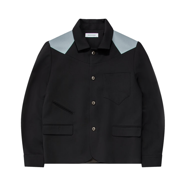 Kiko Kostadinov Kreuk Blazer "Black/Sterling Blue"