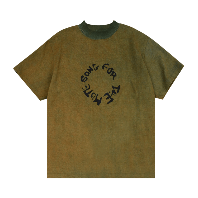 Song for the Mute Circle Mockneck Oversized Tee "Army Green"