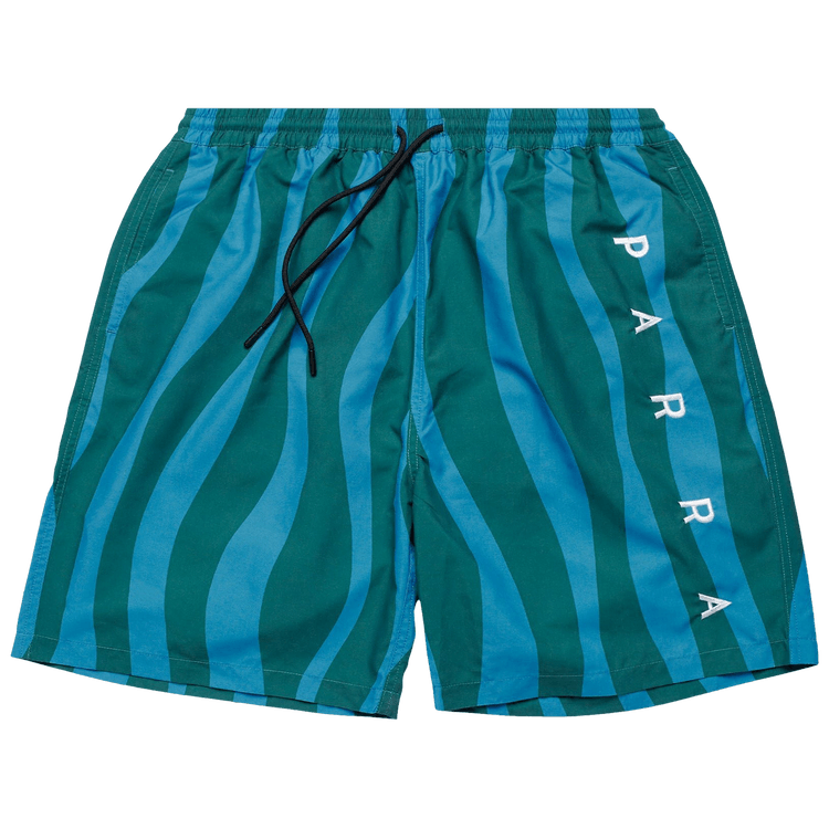 Parra Aqua Weed Waves Swim Shorts "Greek Blue/Teal"