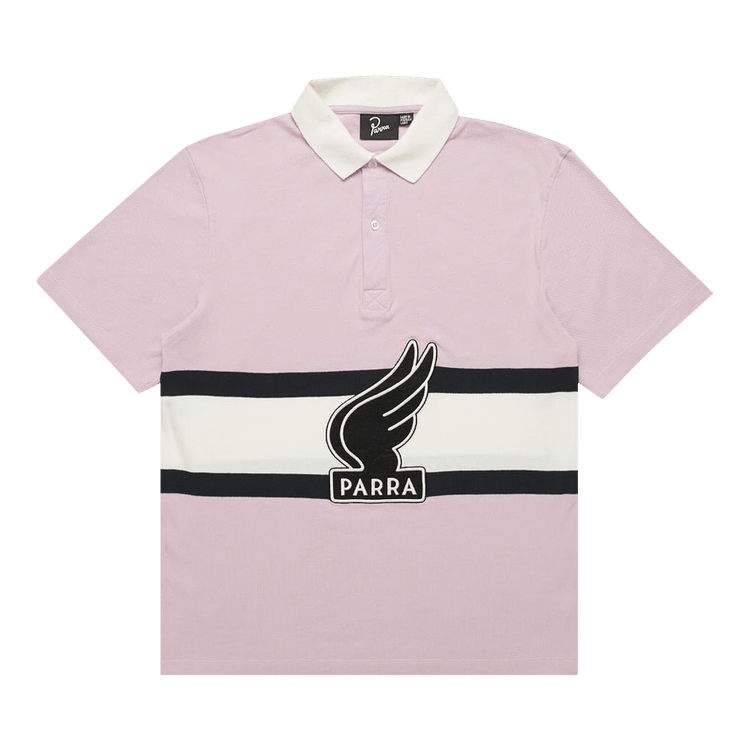 Parra Winged Logo Polo Shirt "Pink/Off White"