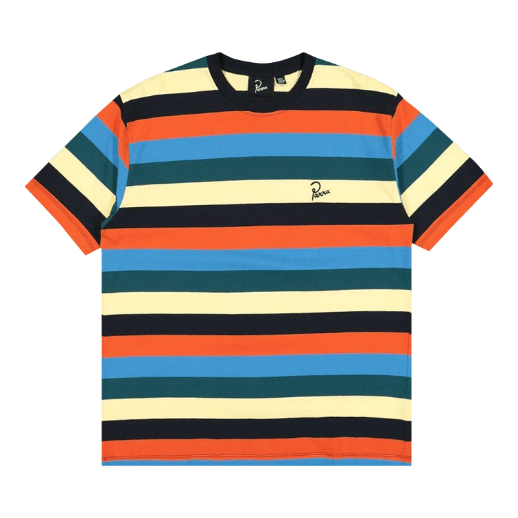 Parra Stacked Pets On Stripes T-Shirt "Multicolor"