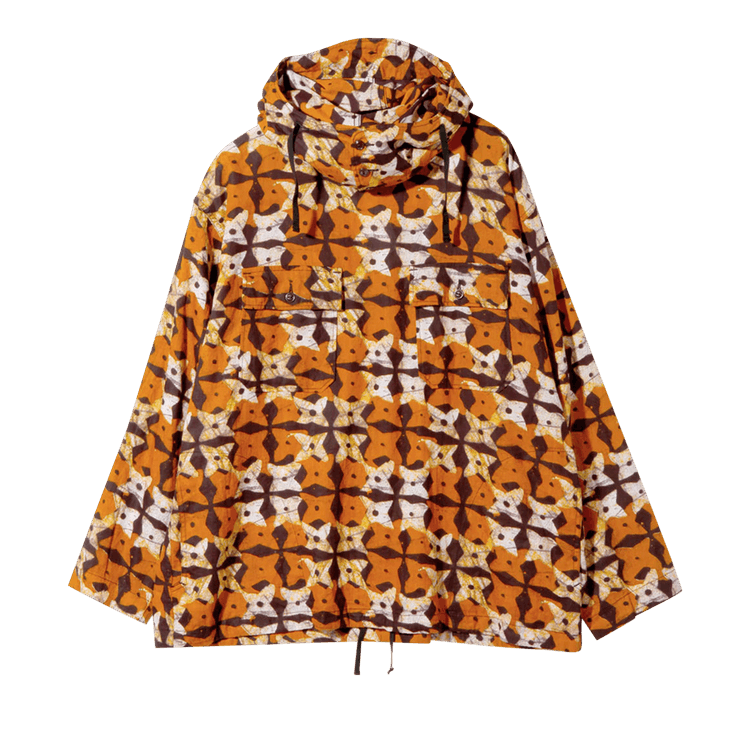 Engineered Garments Cagoule Shirt "Tan/Brown African Print"