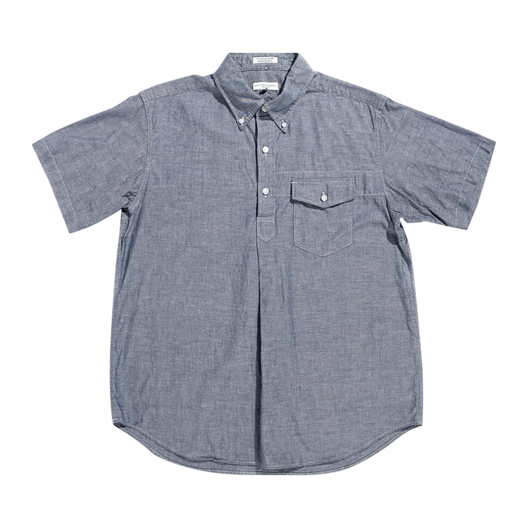 Engineered Garments Popover Button Down Shirt "Light Blue"