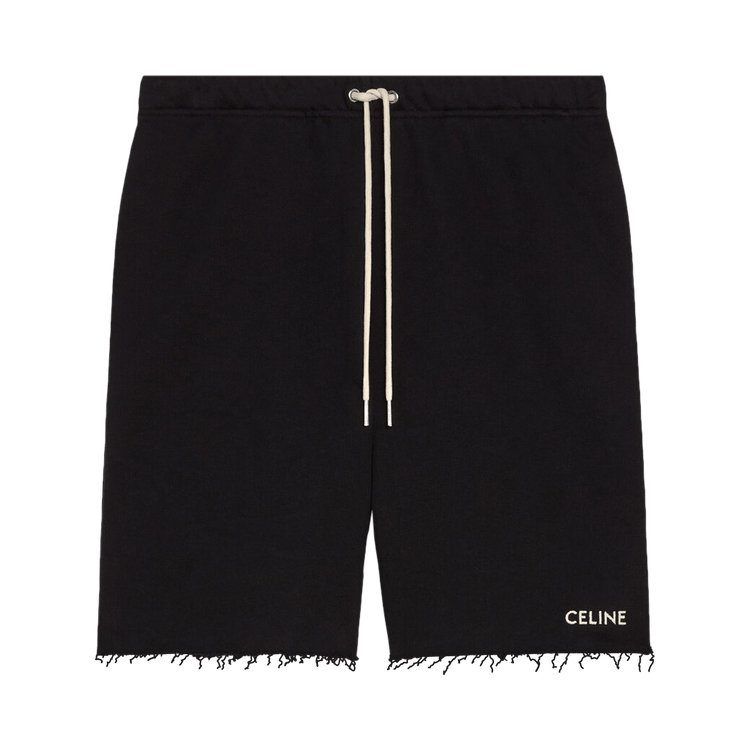CELINE Embroidered Shorts "Black/White"