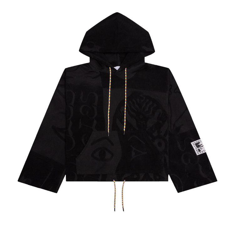 Jungles Towelling Hoodie "Black"