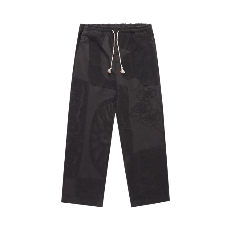 Jungles Towelling Beach Pants "Black"