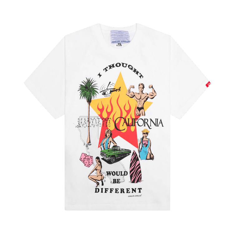 Jungles I Thought California Would Be Different Short-Sleeve Tee "White"