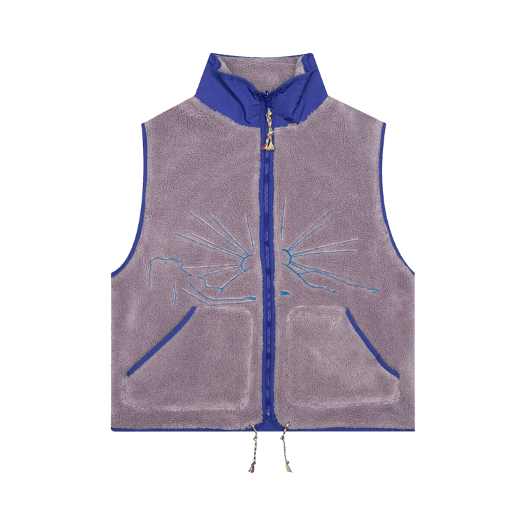Jungles Fuzzy Vest "Brown/Blue"