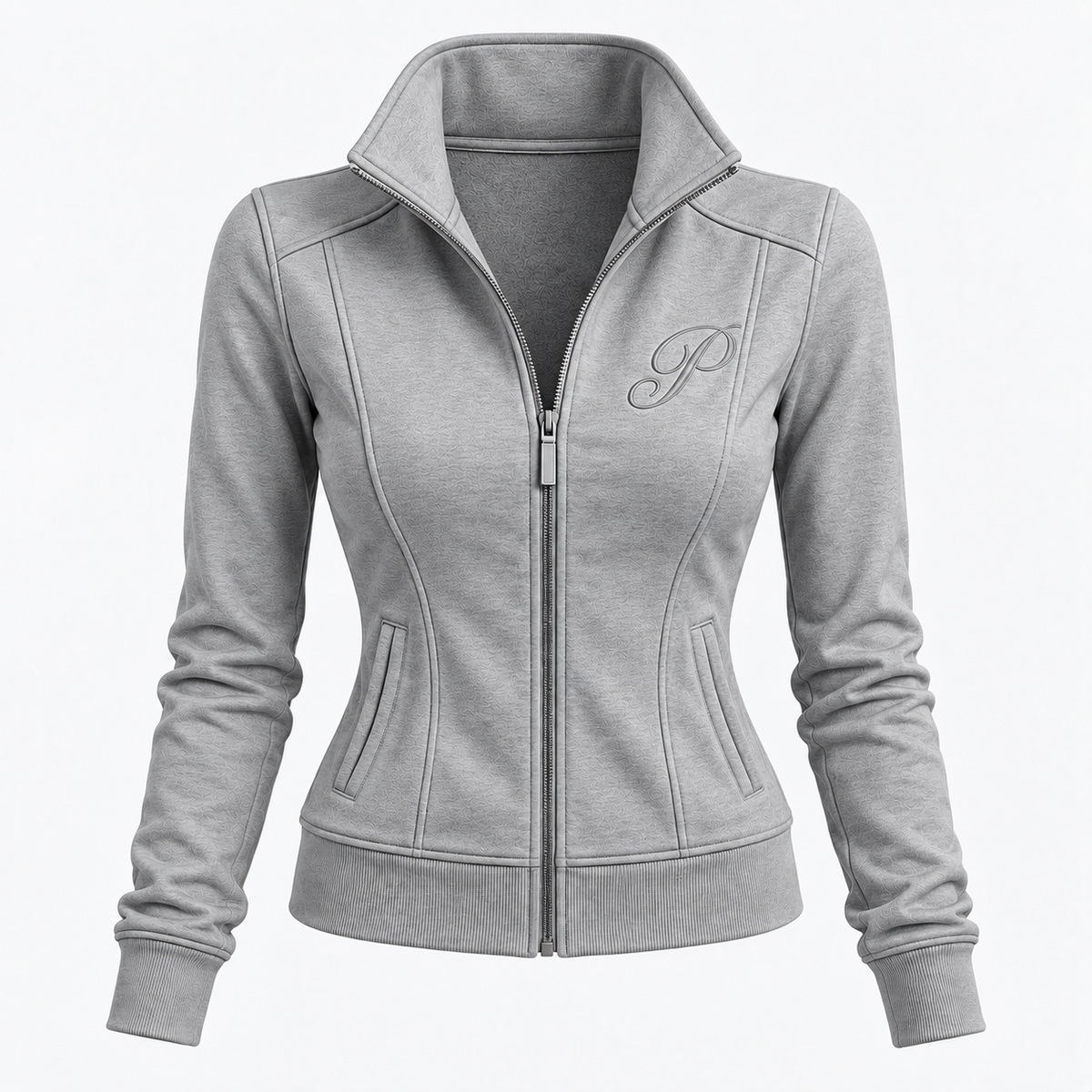 Palamera Grey Monogram Track Jacket