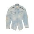 The Attico Pocket Denim Jacket "Blue"