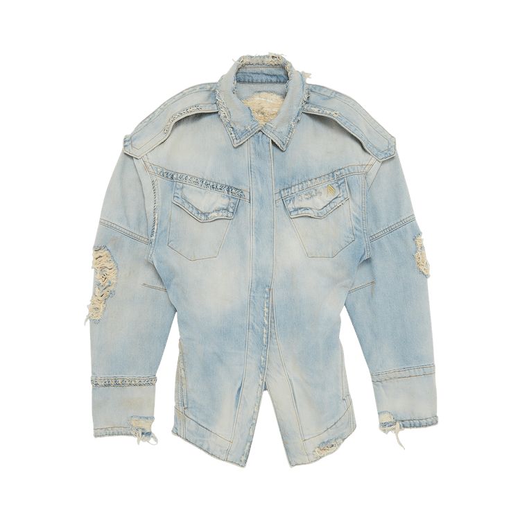 The Attico Pocket Denim Jacket "Blue"