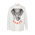 Kenzo Tie Casual Shirt "Off White"