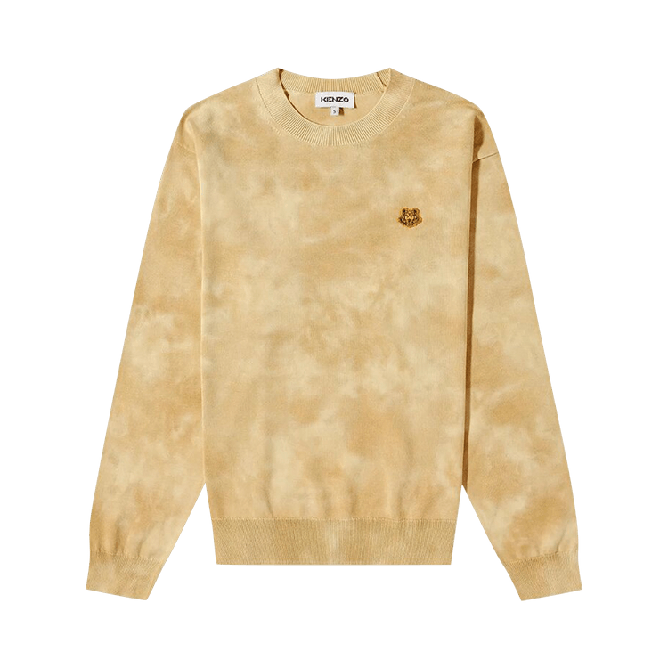 Kenzo Tiger Crest Tie Dye Jumper "Camel"
