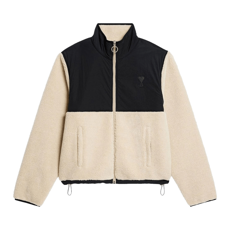 Ami Zipped Jacket "Natural/Black"