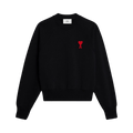 Ami Tonal Sweatshirt "Black/Red"