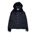 Kiko Kostadinov Cedid Hooded Shirt "Sable Black/Midnight Black"