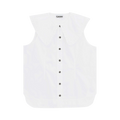 GANNI Sleeveless Shirt "Bright White"