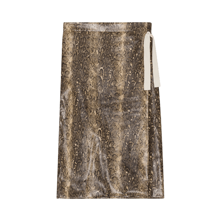 GANNI Snake Wrap Midi Skirt "Snake"