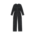 GANNI Crepe Jumpsuit "Black"