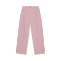 GANNI Drapey Melange Loose Mid Waist Pleat Pants "Pink"