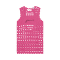 GANNI Crochet Cover Up Tunic "Pink"